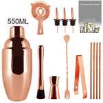 Premium Cocktail Shaker Set in Copper