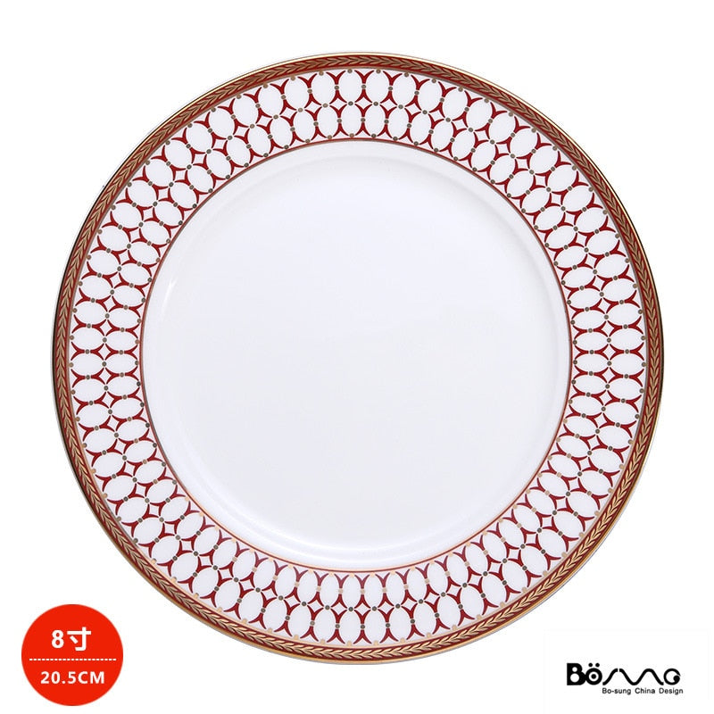 Red Theme Dinner Plate