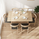 Wood Mobile Dining Table Set