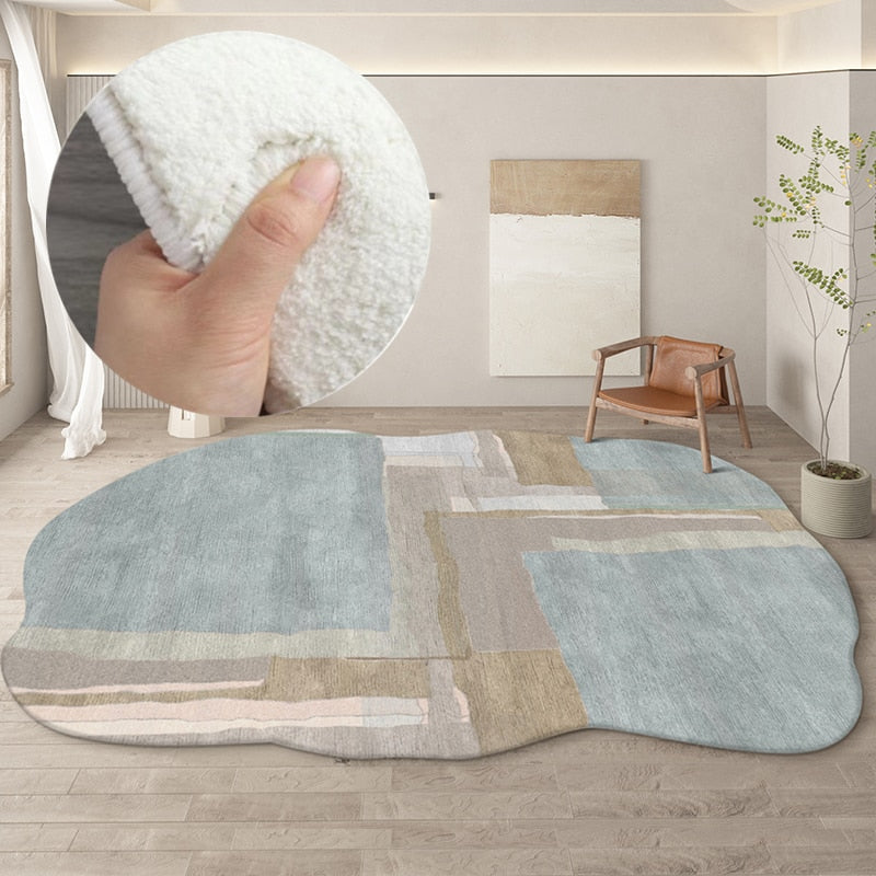 Irregular Round Living Room Carpet