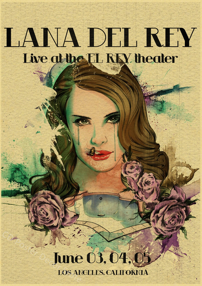 Singer Lana Del Rey Poster