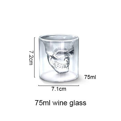 Classical Skull Shape Crystal Glass