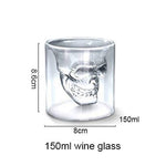 Classical Skull Shape Crystal Glass