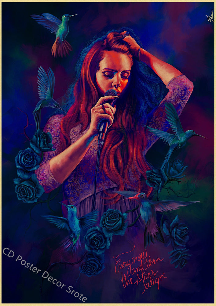 Singer Lana Del Rey Poster