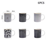 6PCS Geometry 6/8/10 Inch Ceramic Dinner Set