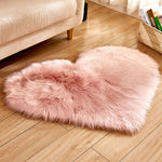 Heart Shape Fluffy Mat