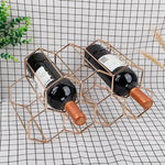 Modern Metal Honeycomb Wine Rack