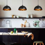 Black Vintage Industrial Pendant Light