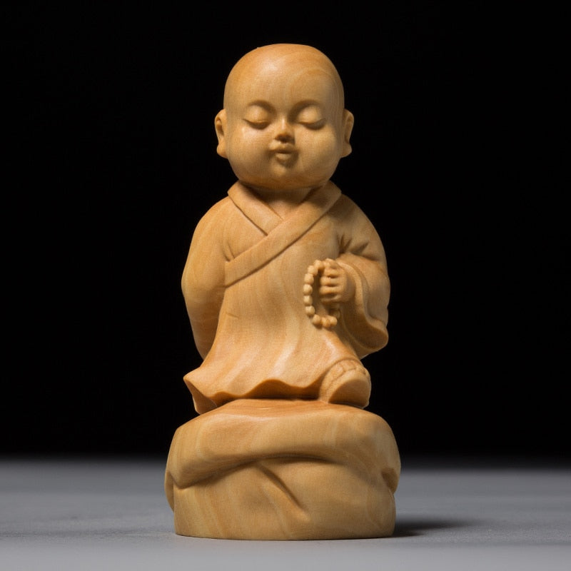 Wood Buddha Sculpture